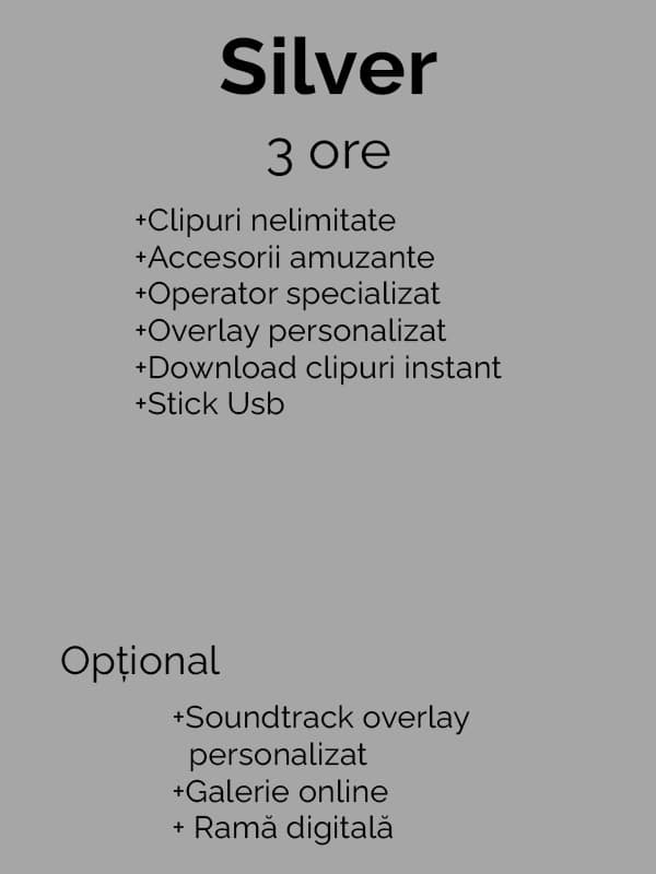 Pachet Silver platformǎ video 360 Timișoara – servicii videobooth pentru nunți, botezuri și evenimente corporate